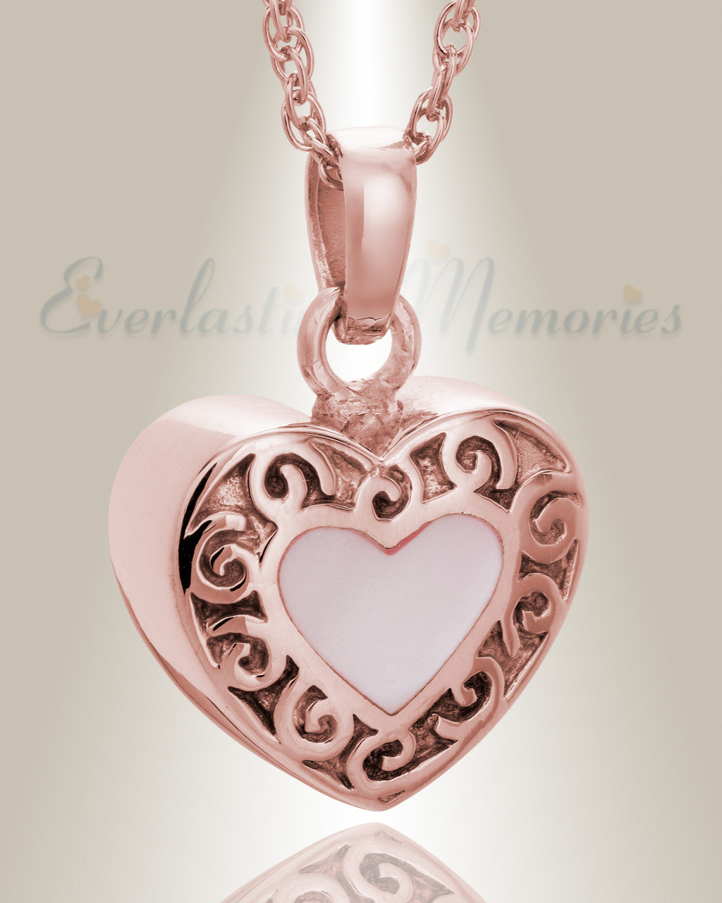 14K Rose Gold Tender Emotions Heart Keepsake