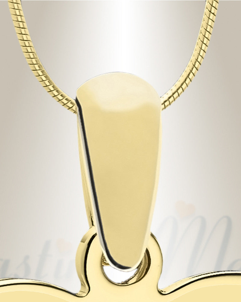 March Birthstone Heart Photo Engraved Gold Plated over Stainless Keepsake