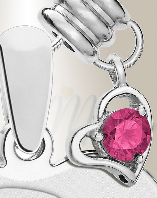October Heart Photo Engraved Stainless Keepsake