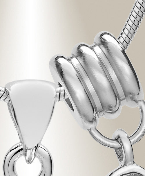 Silver June Simple Heart Urn Jewelry