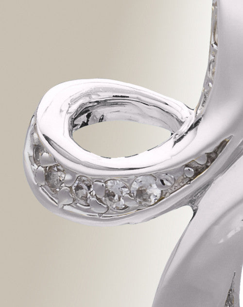 Silver August Forever Cross Cremation Jewelry