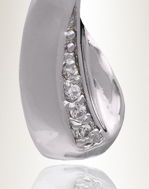 Silver February Forever Cross Cremation Jewelry