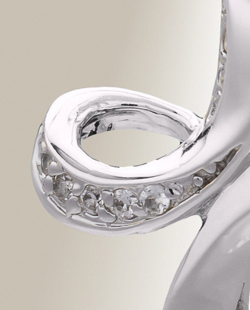 Silver July Forever Cross Cremation Jewelry