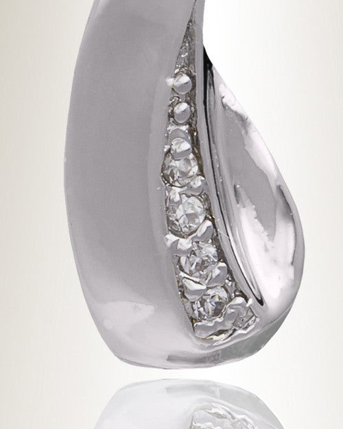 Silver October Forever Cross Cremation Jewelry