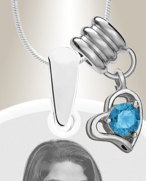 Large Photo December Dog Tag Stainless Engraved