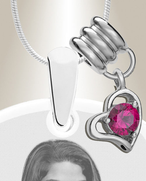 Large Photo July Dog Tag Stainless Engraved