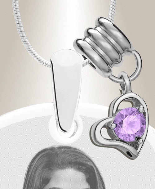 Large Photo June Dog Tag Stainless Engraved