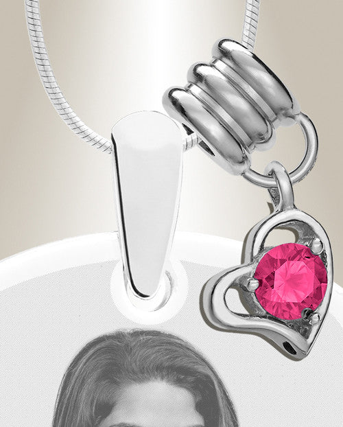 Large Photo October Dog Tag Stainless Engraved