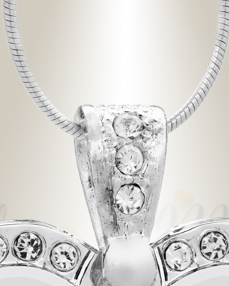 Birthstone Gem Heart July Photo Engraved Stainless Keepsake
