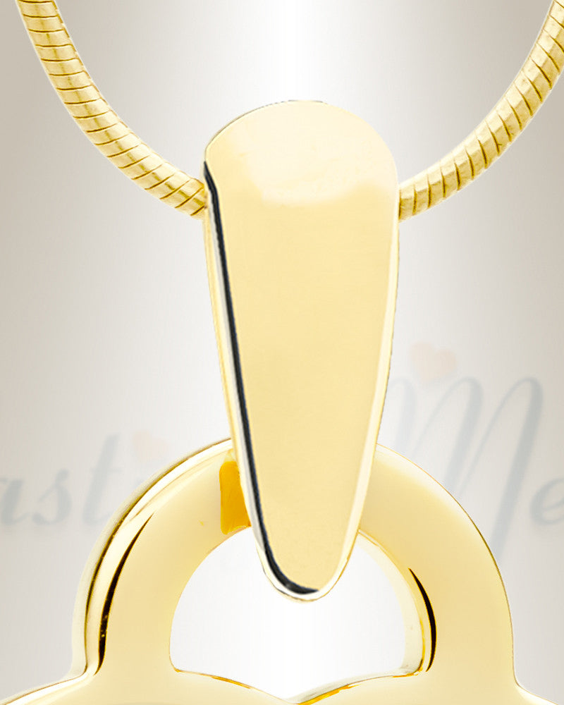 Birthstone Small Heart March Photo Engraved Gold Plated over Stainless Keepsake