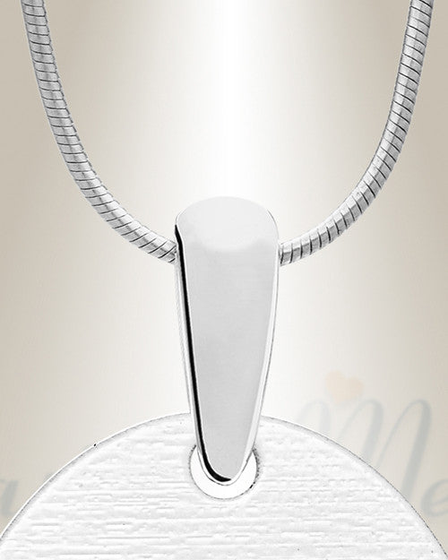 Silver Circular Color Portrait Photo Pendant