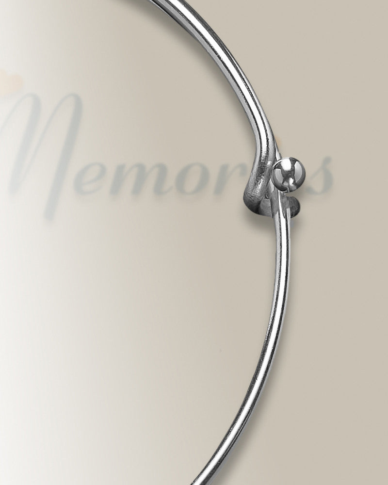 Sophisticated Stainless Steel Heartfelt Photo Pendant Bracelet