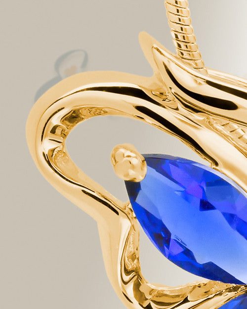 Gold Plated Sparkle Butterfly Memorial Jewelry