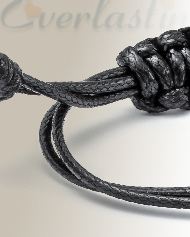 Black Stainless Steel Timeless Bracelet Cremation Jewelry