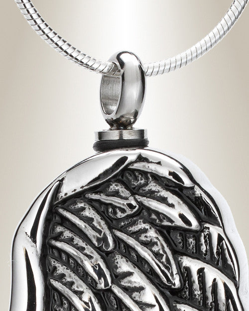Stainless Quill Urn Pendant