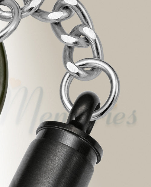 Bolt Black Cremation Keychain