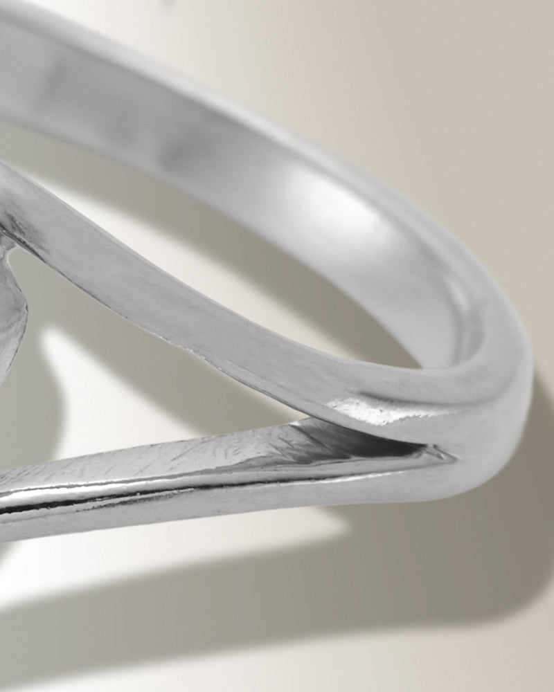 Women's Sterling Silver Willowbrook Ash Ring with Opal Blue Waters