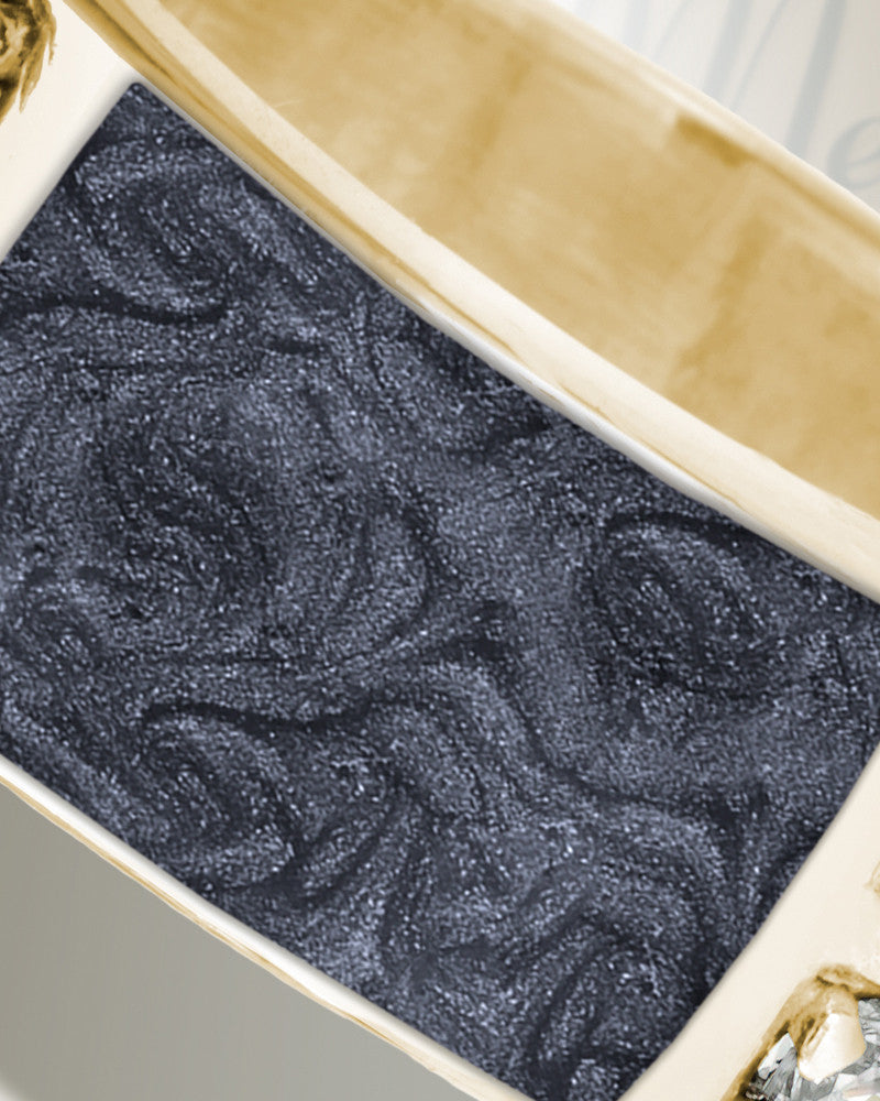 Solid 14K Gold Men's Yellowstone Ash Ring with Slate