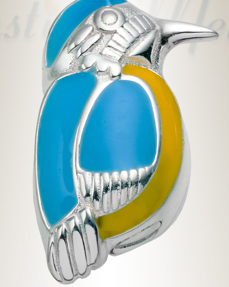 Sterling Silver Hummingbird Cremation Urn Pendant