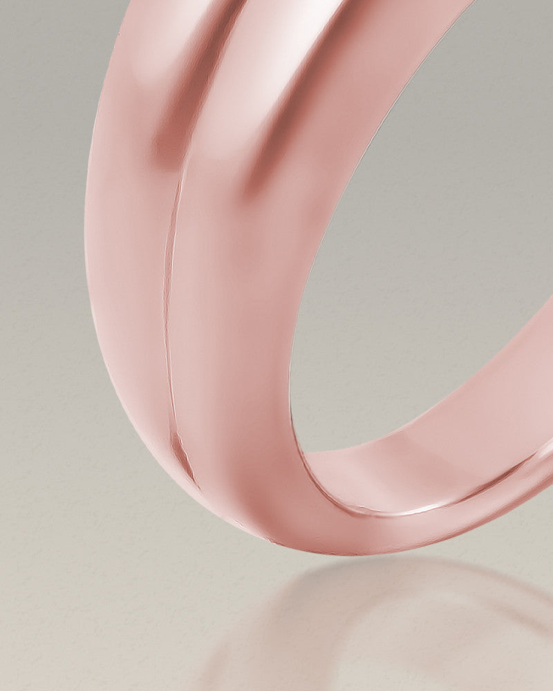 Men's 14k Rose Gold Gentleman's Ashes Ring