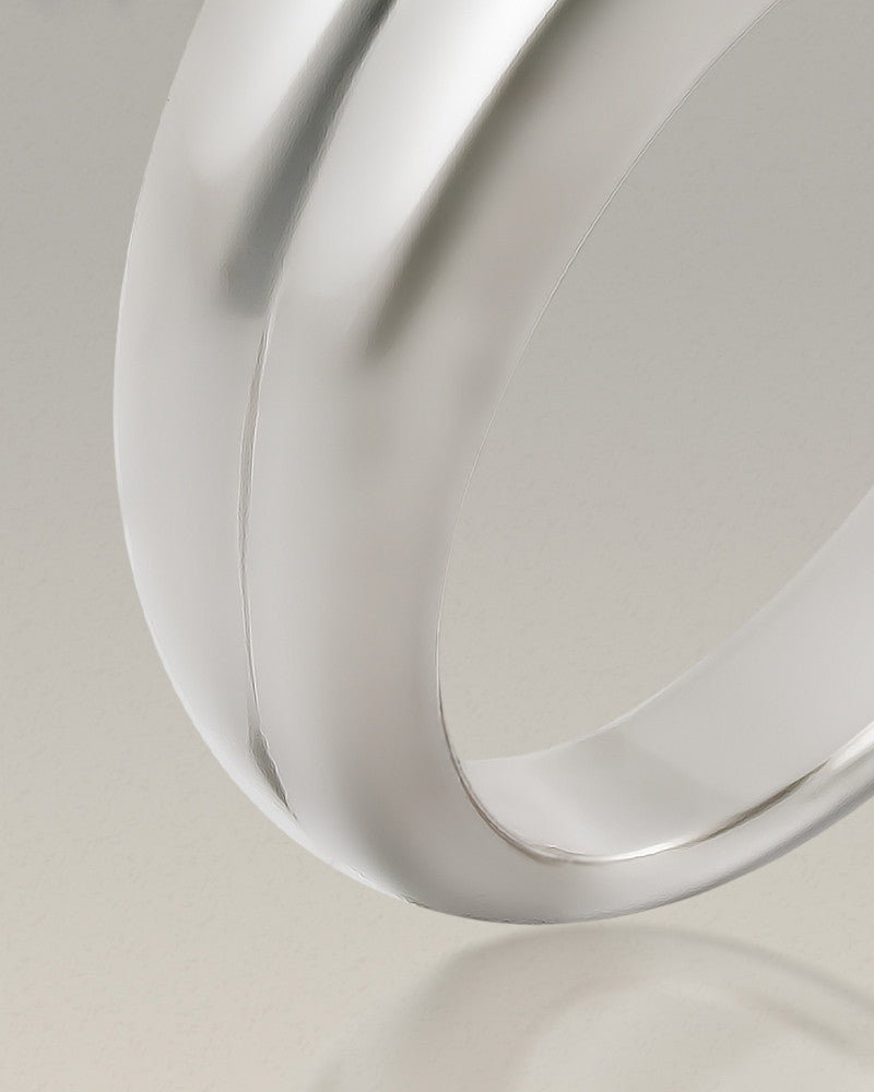 Women's 14k White Gold Duchess Cremation Ring