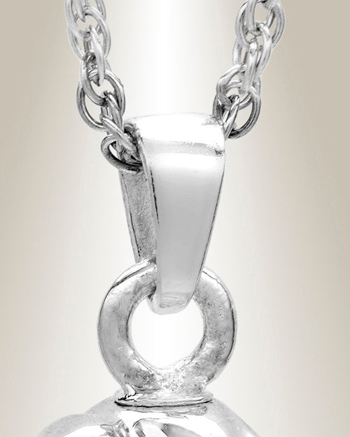 14K White Gold Everlasting Companion Infinity Jewelry Urn