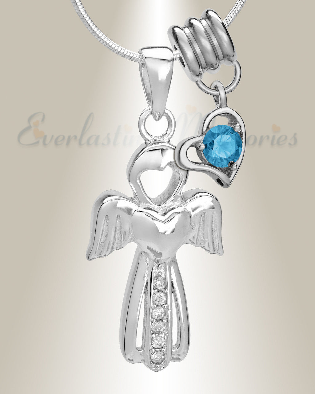 December Virtuous Angel Memorial Jewelry