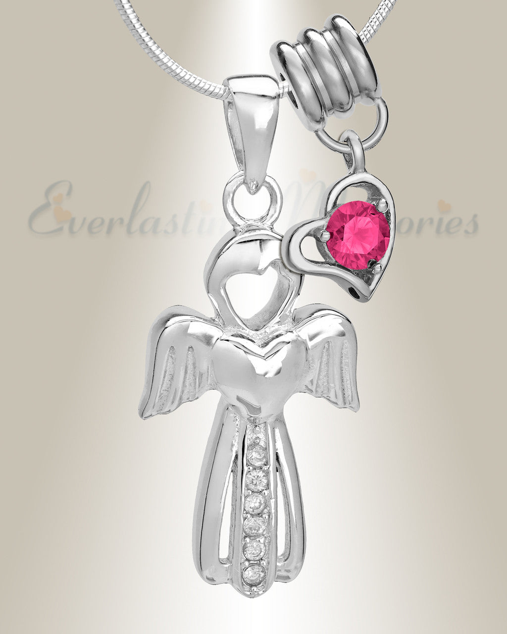October Virtuous Angel Memorial Jewelry