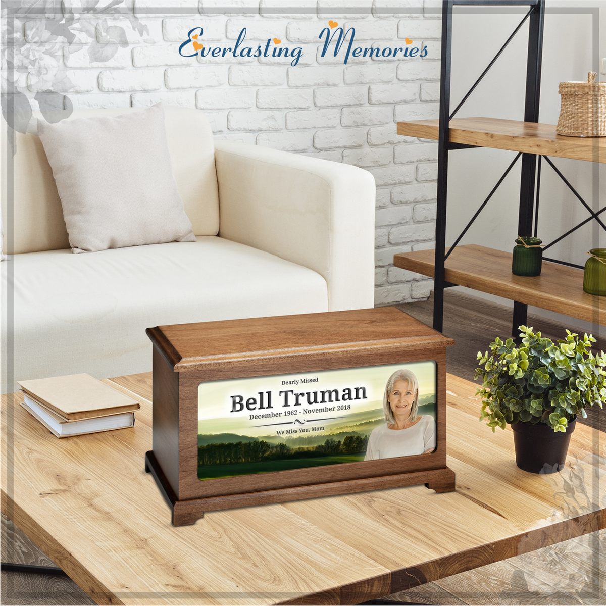 Morning Pasture Picture Cremation Urn