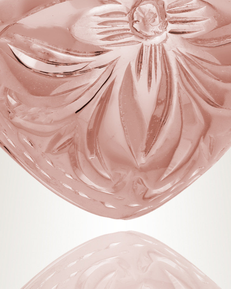 14K Rose Gold Daisy Heart Memorial Jewelry Urn
