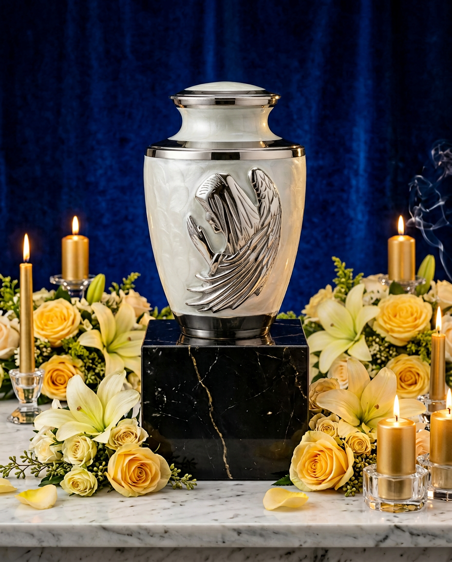 In Prayer Cremation Urn