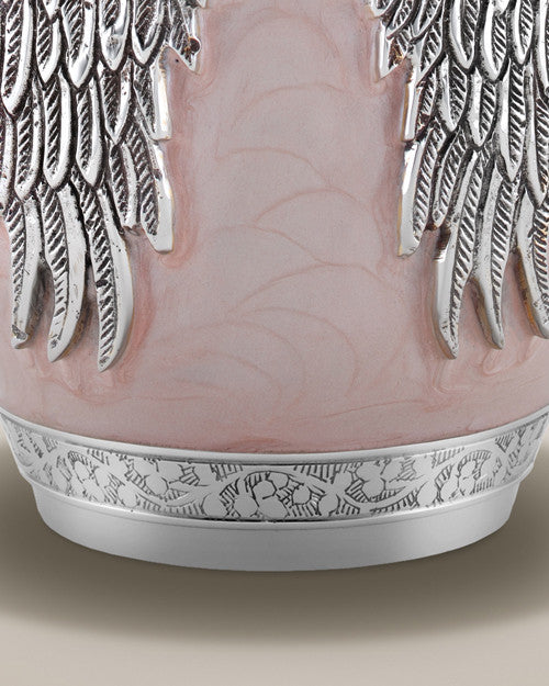 Pink Angel Wings Individual Cremation Urn