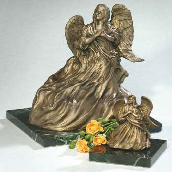 Upward Angel Bronze Cremation Urn