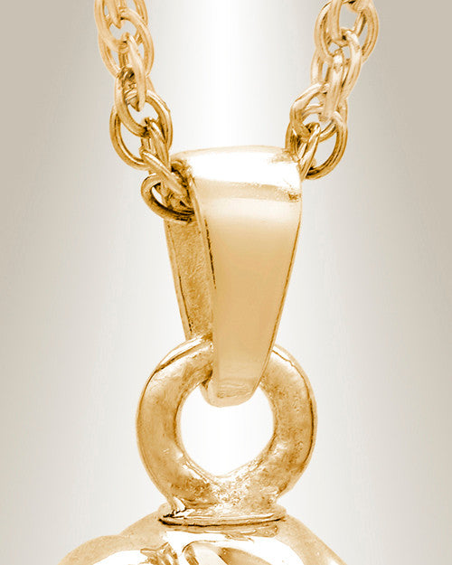 14K Gold Everlasting Companion Infinity Funeral Jewelry