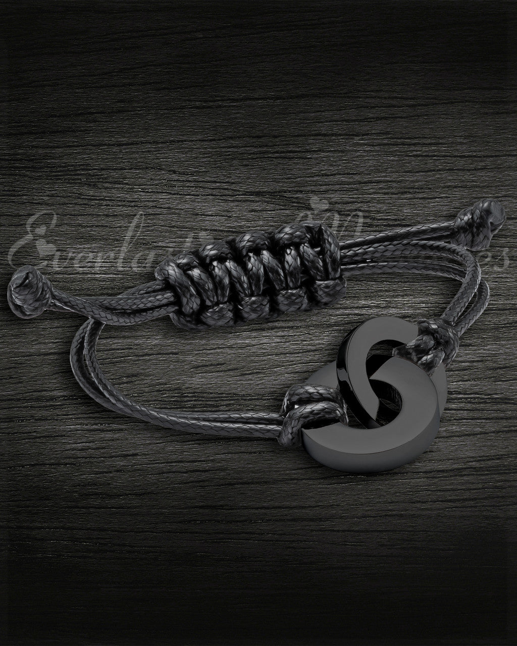 Black Stainless Steel Timeless Bracelet Cremation Jewelry