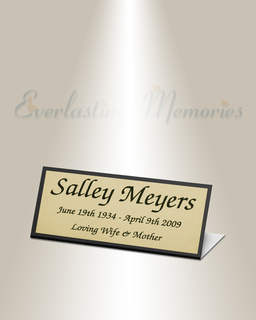 Dorado Easel Engraved Plate
