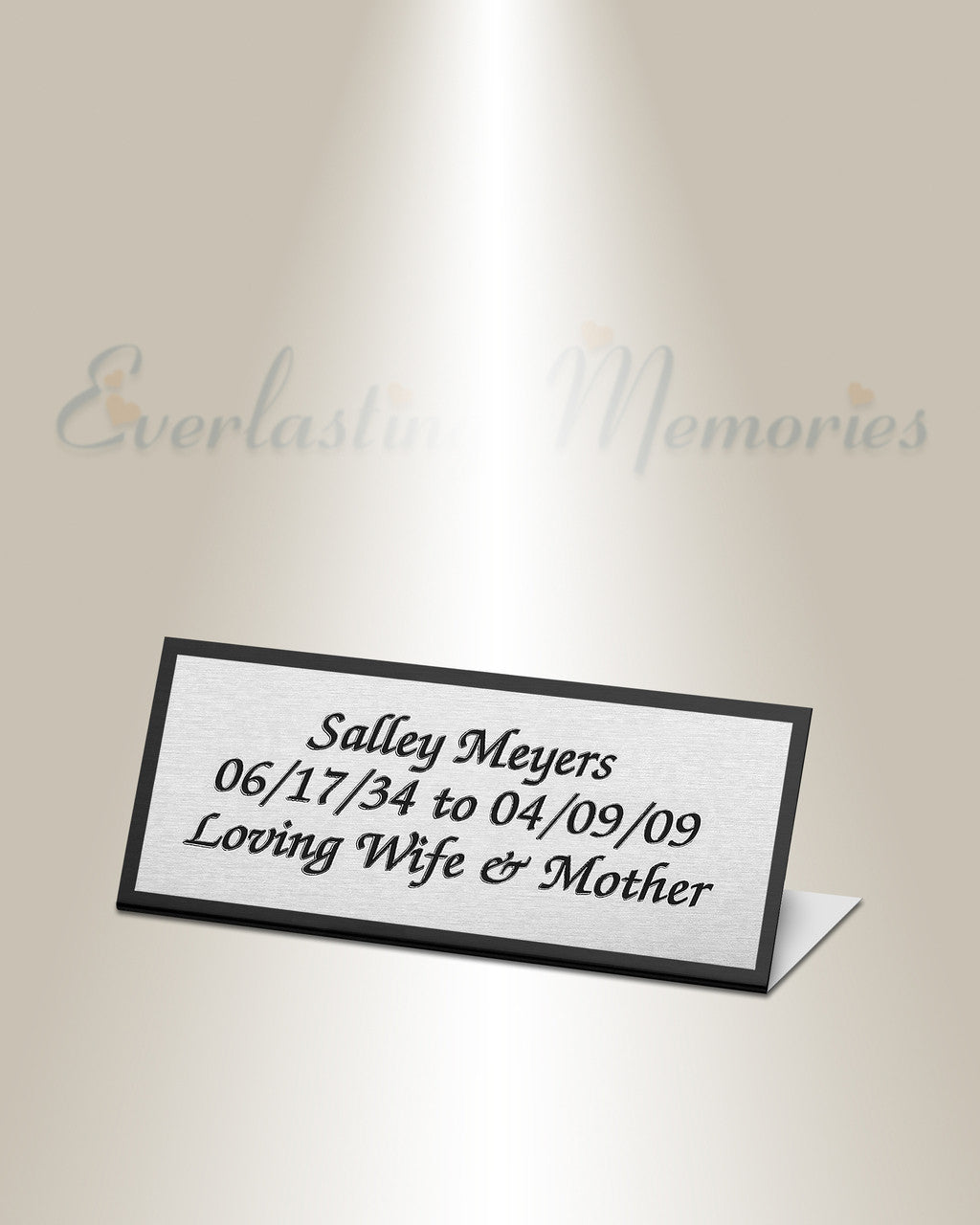 Lyra Easel Engraved Plate