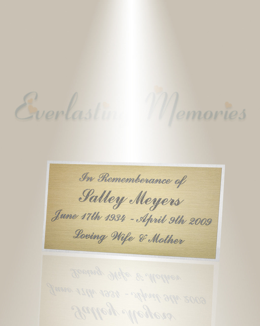 Large Zeta Engraved Plate