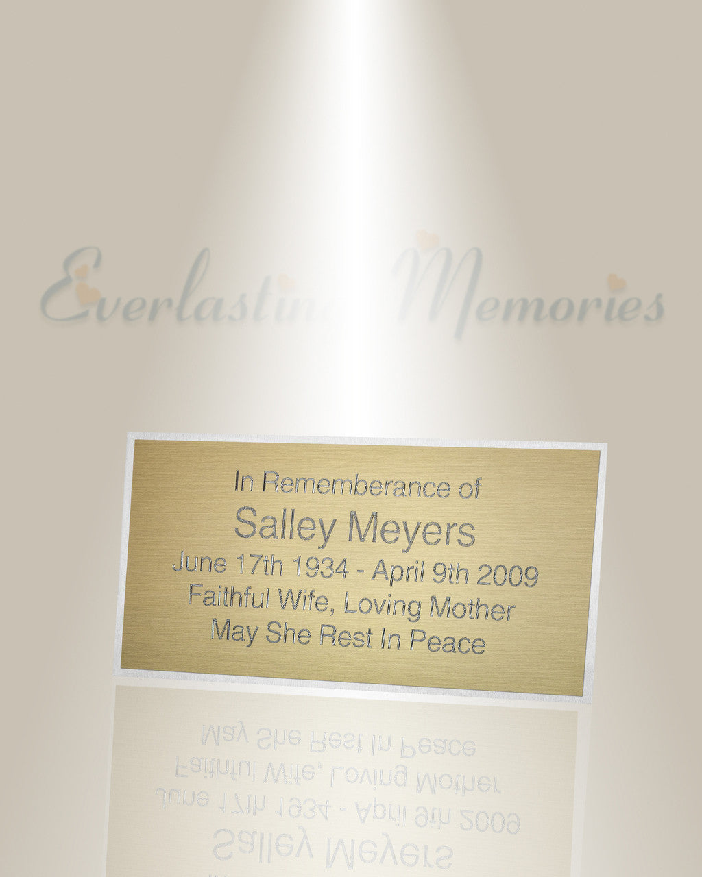 Large Polaris Engraved Plate