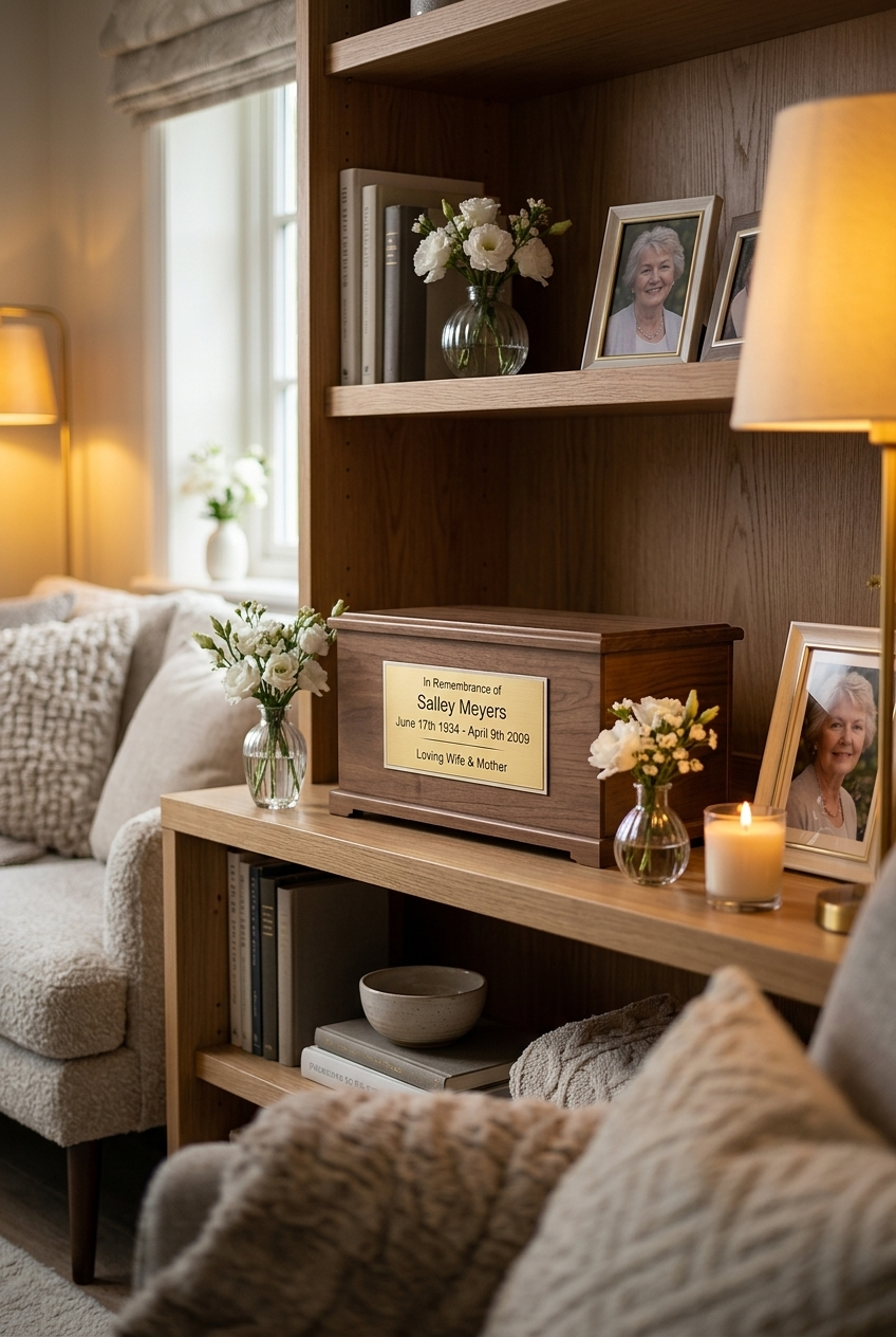 Natural Alder Destiny Cremation Urn