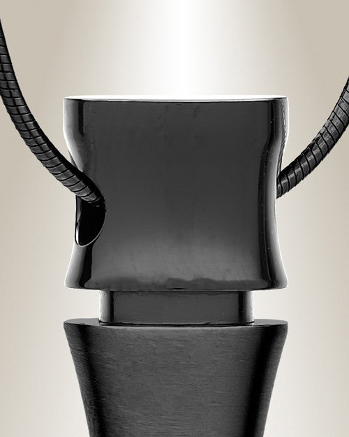 Forever Collection Black Marvel Cylinder Keepsake Urn Jewelry