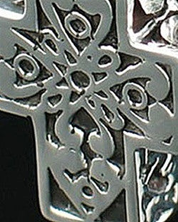Sterling Silver Filigree Cross Cremation Urn Keepsake