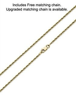 Half Etched Heart Ash Keepsake 14K Gold plated on Sterling Silver