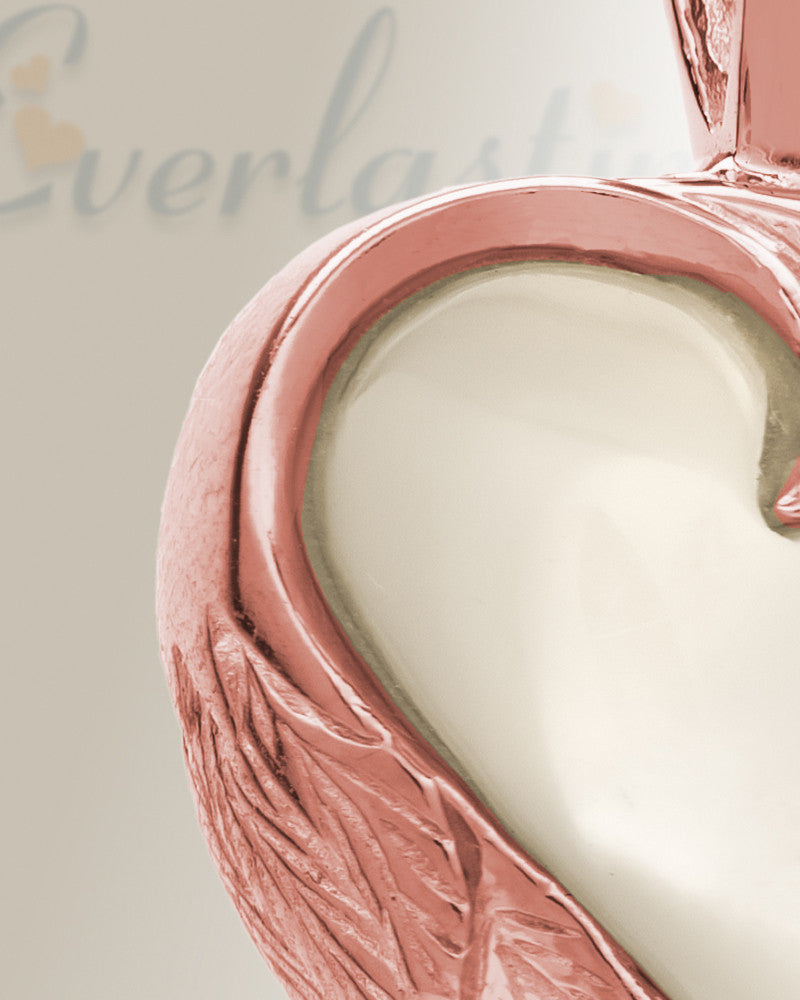 14K Rose Gold Innocent Heart Funeral Jewelry