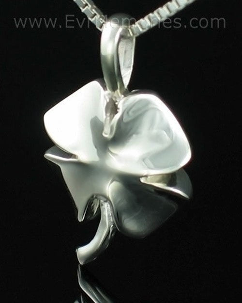 Sterling Silver 4 Leaf Clover Funeral Jewelry