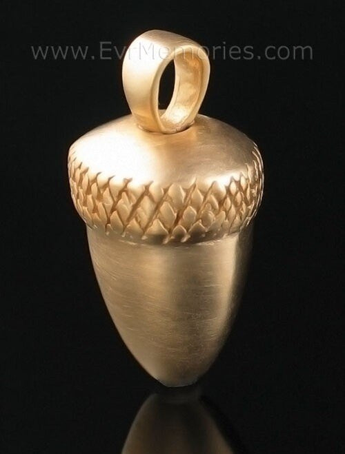 Gold Vermeil Acorn Urn Necklace