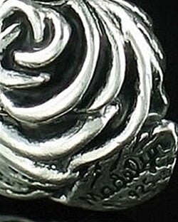 Sterling Silver Rose Cremation Cremation Urn Keepsake