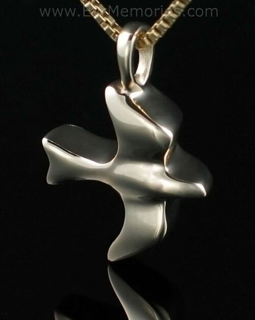 14K Gold Dove Jewelry Urn