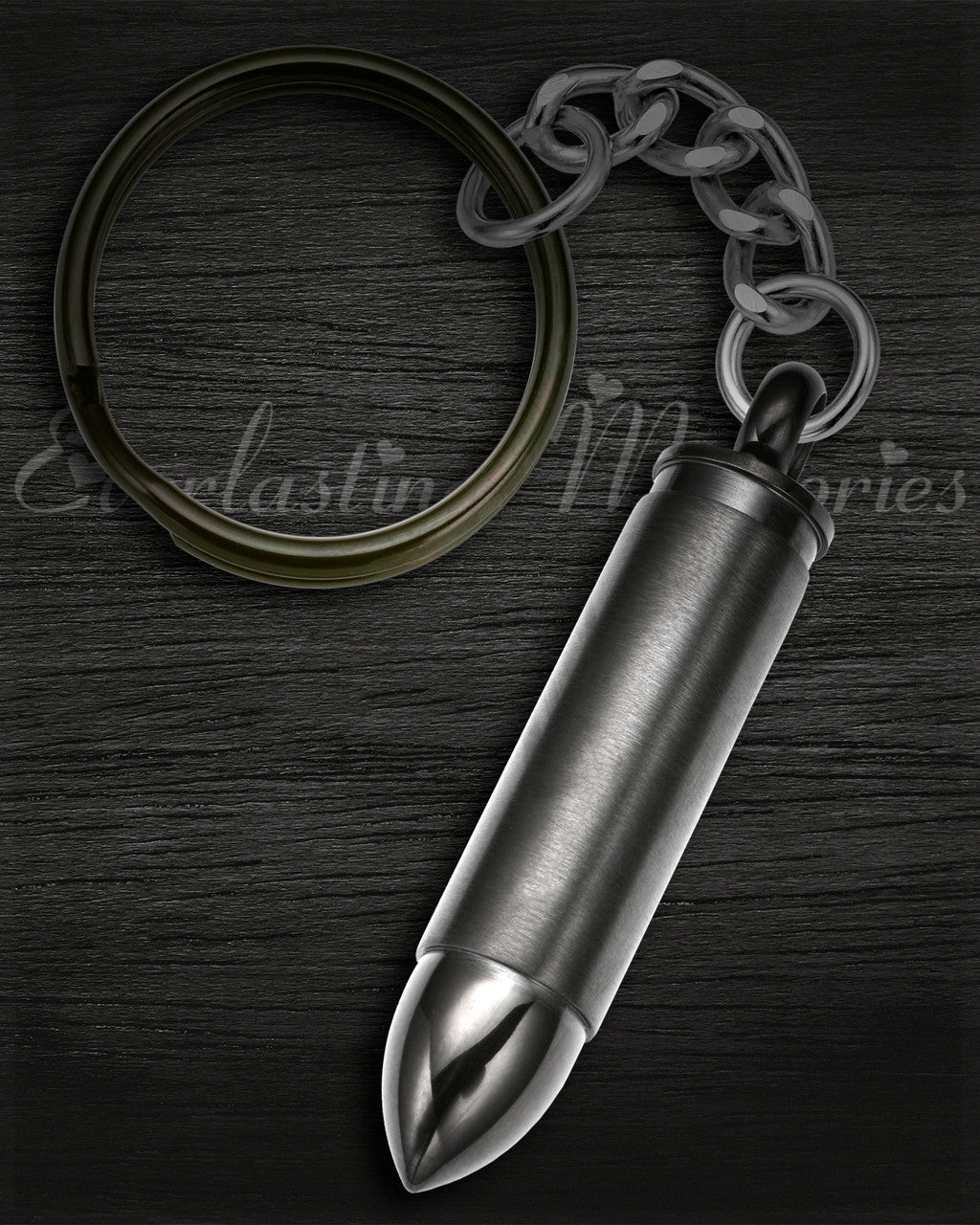 Bolt Black Cremation Keychain