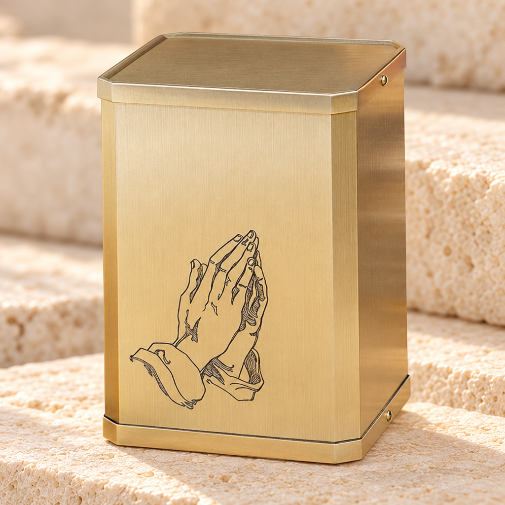 Classic Praying Hands Cremation Urn — main — EC25CBU311PH